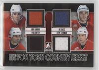 Eric Lindros, Joe Sakic, Paul Coffey, Steve Yzerman #/85