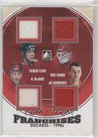 Theoren Fleury, Mike Vernon, Al MacInnis, Joe Nieuwendyk #/95