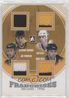 Raymond Bourque, Cam Neely, Joe Thornton, Adam Oates #/30