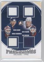 Teemu Selanne, Keith Tkachuk, Nikolai Khabibulin, Tim Cheveldae #/30