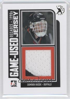 2013-14 In the Game Decades 1990s - Game Used - Black Jersey 2013 Fall Expo #M-07 - Dominik Hasek /1