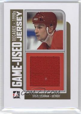 2013-14 In the Game Decades 1990s - Game Used - Gold Jersey #M-39 - Steve Yzerman /10