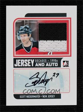 2013-14 In the Game Decades 1990s - Game Used Autograph - Black Jersey #JA-SN - Scott Niedermayer /3