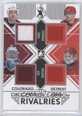 2013-14 In the Game Decades 1990s - Rivalries Jerseys - Black Fall Expo 2013 #R-02 - Steve Yzerman, Patrick Roy, Chris Osgood, Joe Sakic /1