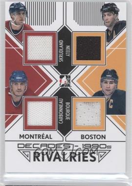 2013-14 In the Game Decades 1990s - Rivalries Jerseys - Black #R-03 - Brian Skrudland, Guy Carbonneau, Cam Neely, Ray Bourque /95