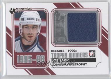 2013-14 In the Game Decades 1990s - Trophy Winners Jersey - Silver Montreal Card Show #TW-05 - Joe Sakic /1