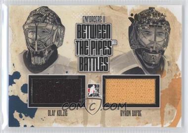 2013-14 In the Game Enforcers II - Between the Pipes Battles - Black Montreal Card Show #BTPB-04 - Olaf Kolzig, Byron Dafoe /1