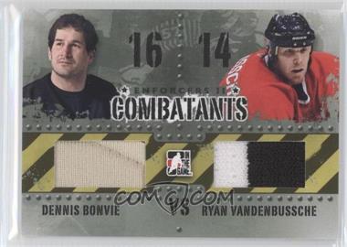 2013-14 In the Game Enforcers II - Combatants - Black #C-02 - Dennis Bonvie, Ryan VandenBussche /150