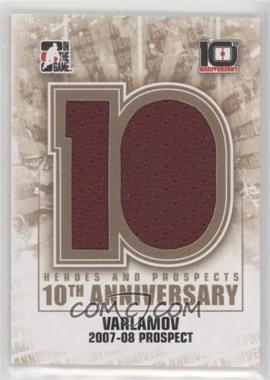 2013-14 In the Game Heroes and Prospects - 10th Anniversary Game-Used Memorabilia #AP-95 - Semyon Varlamov /100