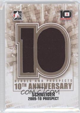 2013-14 In the Game Heroes and Prospects - 10th Anniversary Game-Used Memorabilia #AP-99 - Cory Schneider /100