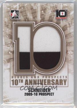 2013-14 In the Game Heroes and Prospects - 10th Anniversary Game-Used Memorabilia #AP-99 - Cory Schneider /100