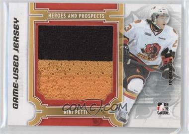 2013-14 In the Game Heroes and Prospects - Game-Used - Gold Jersey Montreal #M-11 - Niki Petti /1 [Noted]