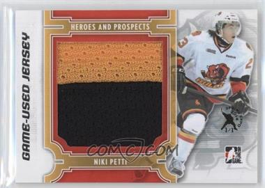 2013-14 In the Game Heroes and Prospects - Game-Used - Silver Jersey 2014 Spring Expo #M-11 - Niki Petti /1