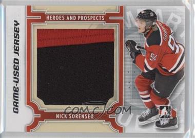 2013-14 In the Game Heroes and Prospects - Game-Used - Silver Jersey #M-27 - Nick Sorensen /30