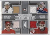 Anthony Mantha, Jake Paterson, Steve Yzerman, Chris Osgood #/40