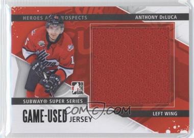 2013-14 In the Game Heroes and Prospects - Subway Series Game-Used - Black Jersey #SSM-01 - Anthony DeLuca /160