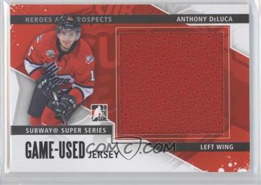 2013-14 In the Game Heroes and Prospects - Subway Series Game-Used - Black Jersey #SSM-01 - Anthony DeLuca /160