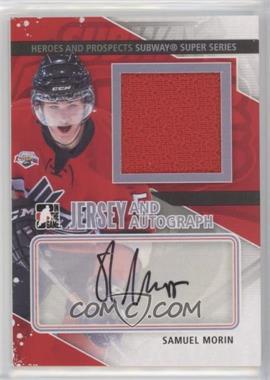 2013-14 In the Game Heroes and Prospects - Subway Series Game-Used - Silver Jersey & Auto #SSMA-SM - Samuel Morin /19