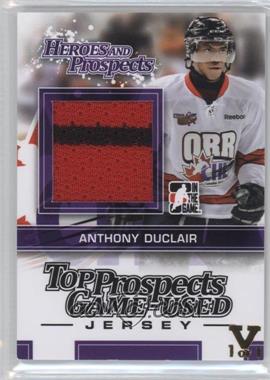 2013-14 In the Game Heroes and Prospects - Top Prospects Game-Used - Black Jersey 14-15 ITG Ultimate Vault Gold #TPM-05 - Anthony Duclair /1