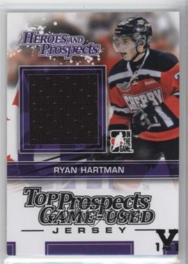 2013-14 In the Game Heroes and Prospects - Top Prospects Game-Used - Black Jersey 2016 ITG Final Vault Black #TPM-12 - Ryan Hartman /1