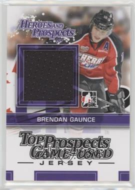 2013-14 In the Game Heroes and Prospects - Top Prospects Game-Used - Black Jersey #TPM-09 - Brendan Gaunce /160