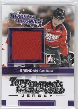 2013-14 In the Game Heroes and Prospects - Top Prospects Game-Used - Black Jersey #TPM-09 - Brendan Gaunce /160