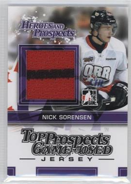 2013-14 In the Game Heroes and Prospects - Top Prospects Game-Used - Black Jersey #TPM-26 - Nick Sorensen /160