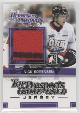 2013-14 In the Game Heroes and Prospects - Top Prospects Game-Used - Black Jersey #TPM-26 - Nick Sorensen /160