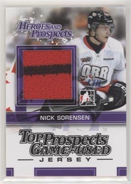 2013-14 In the Game Heroes and Prospects - Top Prospects Game-Used - Black Jersey #TPM-26 - Nick Sorensen /160