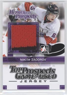 2013-14 In the Game Heroes and Prospects - Top Prospects Game-Used - Black Jersey #TPM-29 - Nikita Zadorov /160