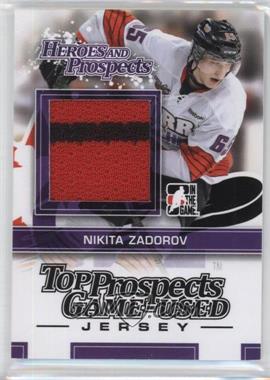 2013-14 In the Game Heroes and Prospects - Top Prospects Game-Used - Black Jersey #TPM-29 - Nikita Zadorov /160