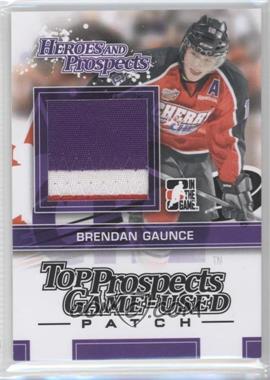2013-14 In the Game Heroes and Prospects - Top Prospects Game-Used - Black Patch #TPM-09 - Brendan Gaunce /30