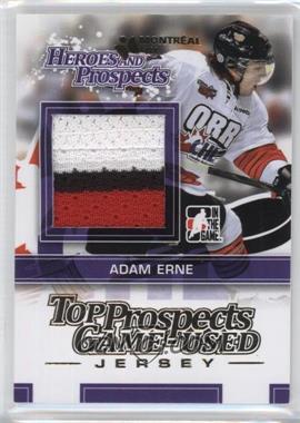 2013-14 In the Game Heroes and Prospects - Top Prospects Game-Used - Gold Jersey Montreal Card Show #TPM-06 - Adam Erne /1