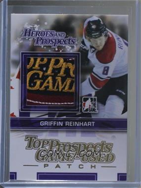 2013-14 In the Game Heroes and Prospects - Top Prospects Game-Used - Gold Patch #TPM-23 - Griffin Reinhart /5