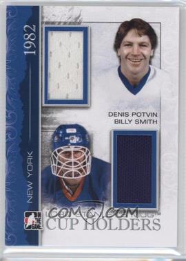 2013-14 In the Game Lord Stanley's Mug - Cup Holders Memorabilia - Silver #CH-18 - Denis Potvin, Billy Smith