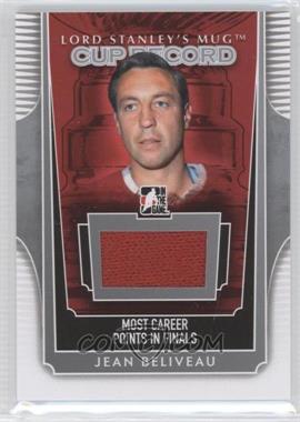 2013-14 In the Game Lord Stanley's Mug - Cup Record - Silver #CR-01 - Jean Beliveau