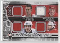 Nicklas Lidstrom, Igor Larionov, Ron Francis, Arturs Irbe #/40