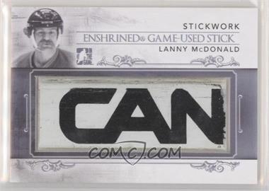 2013-14 In the Game Stickwork - Enshrined Game-Used Stick - Silver #EGUS-30 - Lanny McDonald