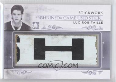 2013-14 In the Game Stickwork - Enshrined Game-Used Stick - Silver #EGUS-39 - Luc Robitaille