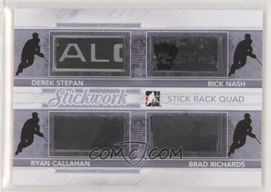 2013-14 In the Game Stickwork - Stick Rack Quad - Silver #SRQ-12 - Derek Stepan, Rick Nash, Ryan Callahan, Brad Richards /9
