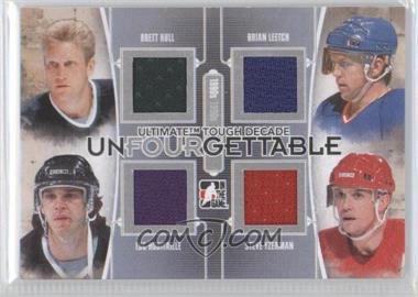 2013-14 In the Game Ultimate Tough Decade Superbox - UnFOURgettable Jerseys - Silver #U-28 - Brett Hull, Brian Leetch, Luc Robitaille, Steve Yzerman /9