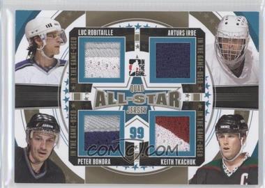 2013-14 In the Game-Used - All-Star Quad Jersey - Gold #ASQJ-06 - Luc Robitaille, Arturs Irbe, Peter Bondra, Keith Tkachuk /10