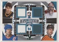 Ray Bourque, Patrick Roy, Mark Messier, Mark Recchi #/1