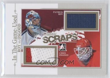 2013-14 In the Game-Used - Classic Scraps - Gold #CS-02 - Patrick Roy, Chris Osgood /10