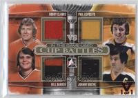 Bobby Clarke, Phil Esposito, Bill Barber, Johnny Bucyk #/1