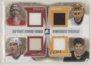 2013-14 In the Game-Used - Forever Rivals - Silver #FR-05 - Patrick Roy, Andy Moog, Chris Chelios, Ray Bourque