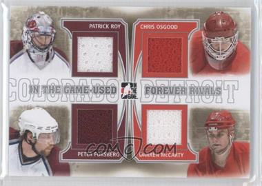 2013-14 In the Game-Used - Forever Rivals - Silver #FR-08 - Patrick Roy, Chris Osgood, Peter Forsberg, Darren McCarty