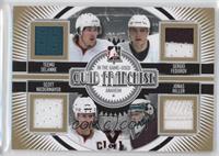 Teemu Selanne, Sergei Fedorov, Scott Niedermayer, Jonas Hiller #/1