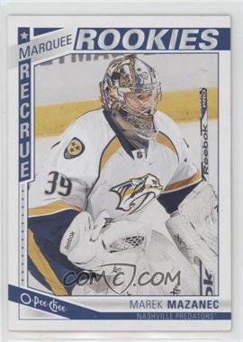 2013-14 O-Pee-Chee - [Base] #631 - Marquee Rookies - Marek Mazanec