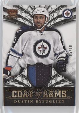 2013-14 Panini Crown Royale - Coat of Arms Materials - Patch #CA-DBY - Dustin Byfuglien /10